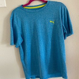 Blue puma workout tshirt- medium